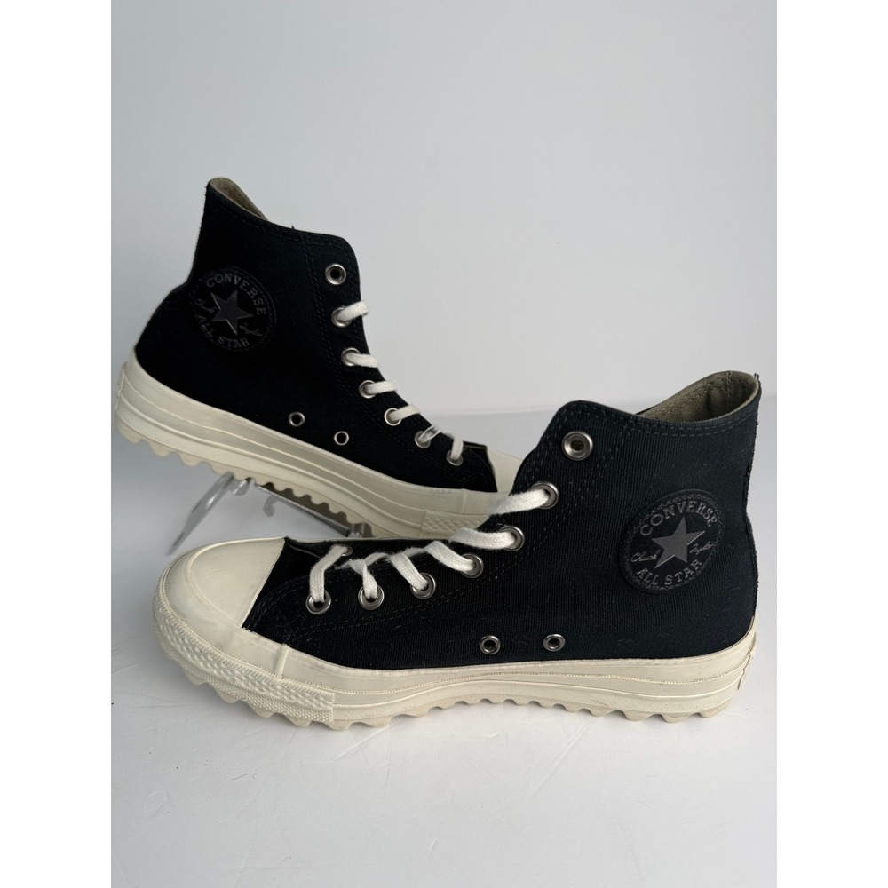 Converse High Top Womens Chuck Taylor Lift Ripple 9 Black Great 561671C